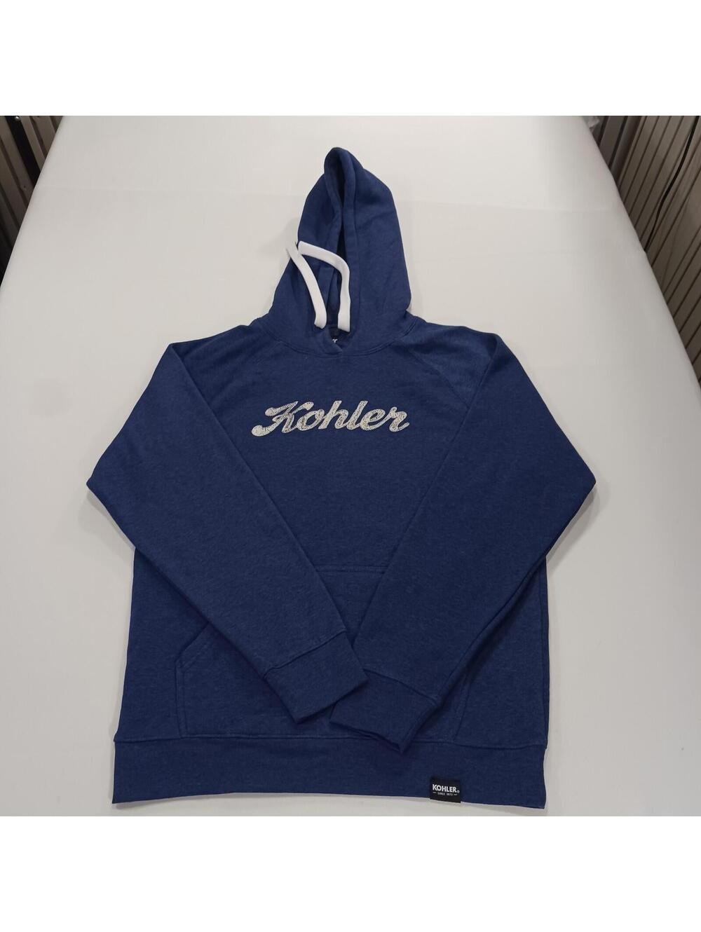 Sportiqe Kohler RN#118394 Women's Blue Cotton Blend Pullover Hoodie Sweatshirt M